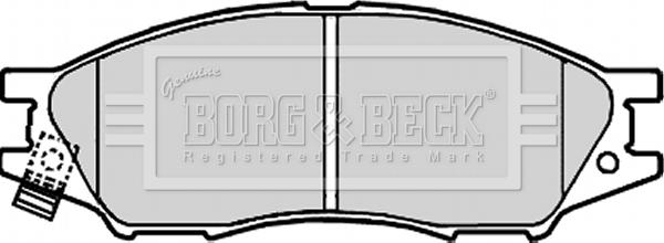 Borg & Beck BBP1917 - Тормозные колодки, дисковые, комплект www.autospares.lv