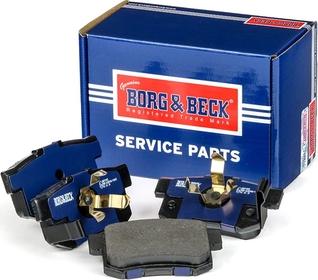 Borg & Beck BBP1985 - Тормозные колодки, дисковые, комплект www.autospares.lv