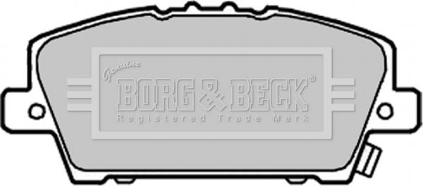 Borg & Beck BBP1986 - Тормозные колодки, дисковые, комплект www.autospares.lv