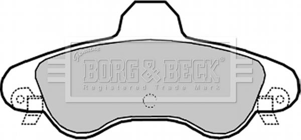 Borg & Beck BBP1934 - Bremžu uzliku kompl., Disku bremzes www.autospares.lv