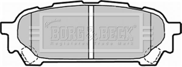 Borg & Beck BBP1935 - Тормозные колодки, дисковые, комплект www.autospares.lv