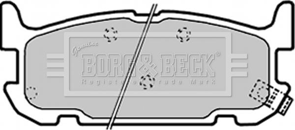 Borg & Beck BBP1936 - Bremžu uzliku kompl., Disku bremzes www.autospares.lv