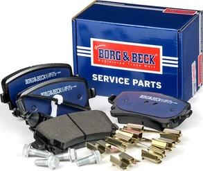 Borg & Beck BBP1930 - Тормозные колодки, дисковые, комплект www.autospares.lv