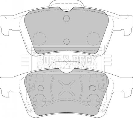 Borg & Beck BBP1938 - Тормозные колодки, дисковые, комплект www.autospares.lv