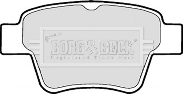 Borg & Beck BBP1920 - Тормозные колодки, дисковые, комплект www.autospares.lv