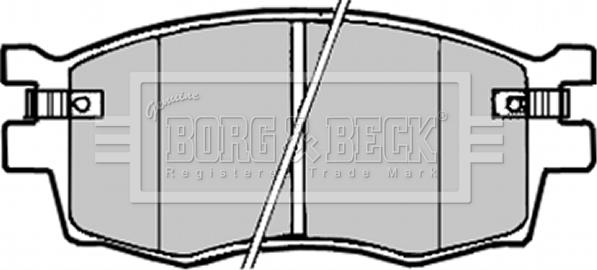 Borg & Beck BBP1923 - Bremžu uzliku kompl., Disku bremzes www.autospares.lv