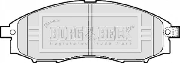 Borg & Beck BBP1922 - Bremžu uzliku kompl., Disku bremzes www.autospares.lv