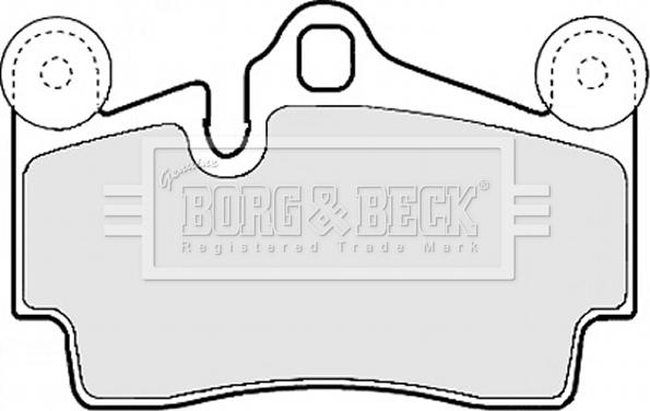 Borg & Beck BBP1972 - Тормозные колодки, дисковые, комплект www.autospares.lv