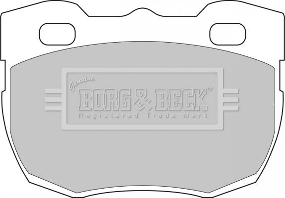 Borg & Beck BBP1496 - Тормозные колодки, дисковые, комплект www.autospares.lv