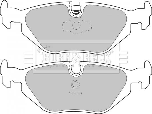 Borg & Beck BBP1493 - Bremžu uzliku kompl., Disku bremzes www.autospares.lv