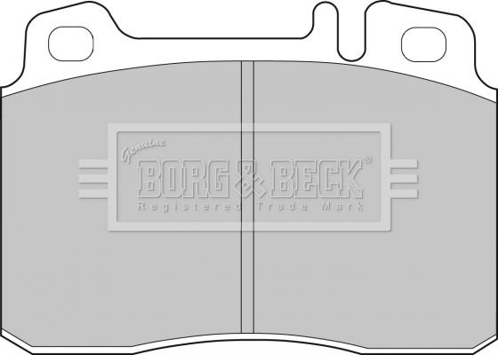 Borg & Beck BBP1492 - Bremžu uzliku kompl., Disku bremzes www.autospares.lv