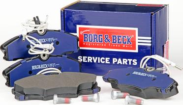 Borg & Beck BBP1459 - Bremžu uzliku kompl., Disku bremzes autospares.lv