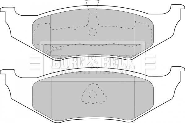 Borg & Beck BBP1450 - Bremžu uzliku kompl., Disku bremzes www.autospares.lv