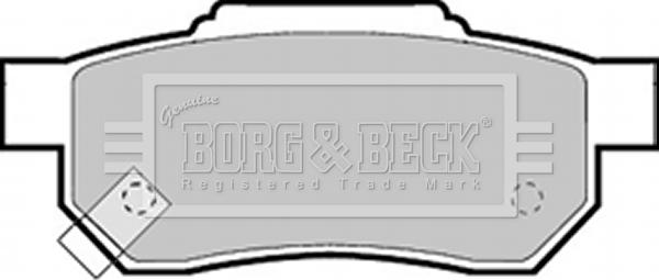 Borg & Beck BBP1453 - Тормозные колодки, дисковые, комплект www.autospares.lv