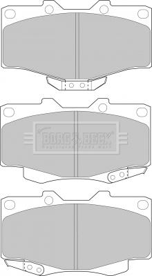 Borg & Beck BBP1469 - Bremžu uzliku kompl., Disku bremzes autospares.lv