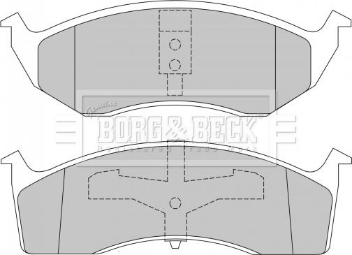 Borg & Beck BBP1465 - Bremžu uzliku kompl., Disku bremzes autospares.lv