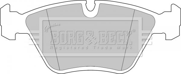 Borg & Beck BBP1460 - Bremžu uzliku kompl., Disku bremzes www.autospares.lv