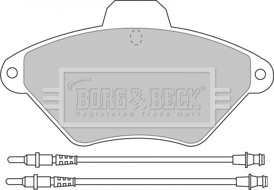 Borg & Beck BBP1468 - Bremžu uzliku kompl., Disku bremzes www.autospares.lv