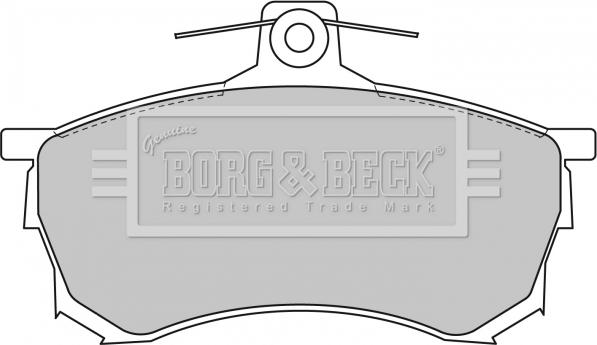 Borg & Beck BBP1463 - Brake Pad Set, disc brake www.autospares.lv