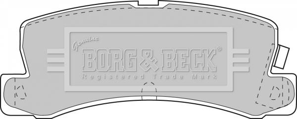 Borg & Beck BBP1405 - Тормозные колодки, дисковые, комплект www.autospares.lv