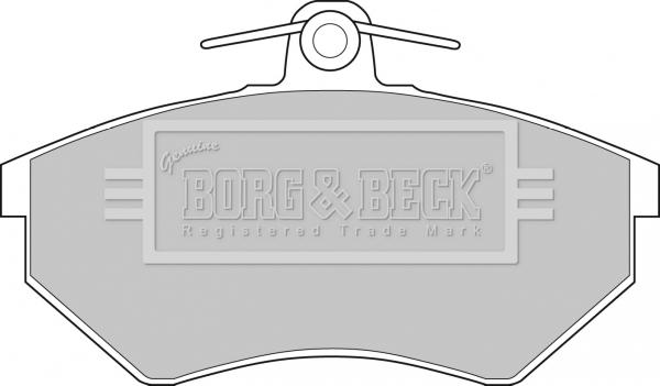 Borg & Beck BBP1406 - Тормозные колодки, дисковые, комплект www.autospares.lv