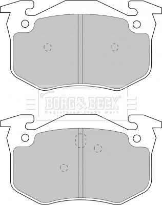 Borg & Beck BBP1401 - Bremžu uzliku kompl., Disku bremzes www.autospares.lv