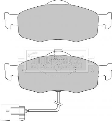 Borg & Beck BBP1408 - Bremžu uzliku kompl., Disku bremzes www.autospares.lv