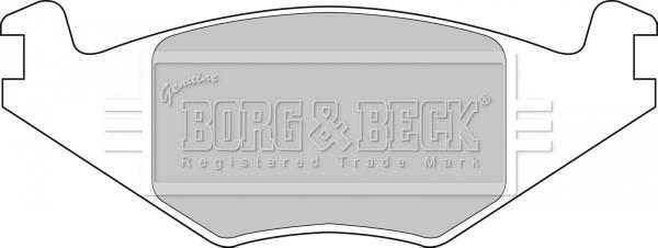 Borg & Beck BBP1415 - Тормозные колодки, дисковые, комплект www.autospares.lv