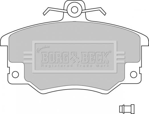 Borg & Beck BBP1410 - Bremžu uzliku kompl., Disku bremzes autospares.lv