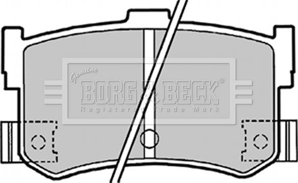 Borg & Beck BBP1413 - Bremžu uzliku kompl., Disku bremzes www.autospares.lv