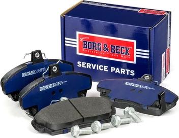 Borg & Beck BBP1417 - Тормозные колодки, дисковые, комплект www.autospares.lv