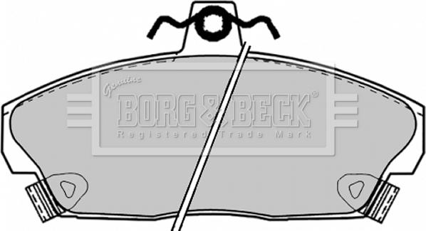 Borg & Beck BBP1417 - Bremžu uzliku kompl., Disku bremzes www.autospares.lv