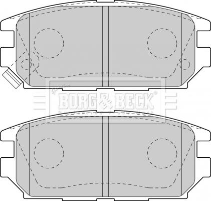 Borg & Beck BBP1489 - Brake Pad Set, disc brake www.autospares.lv