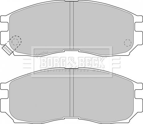 Borg & Beck BBP1484 - Brake Pad Set, disc brake www.autospares.lv