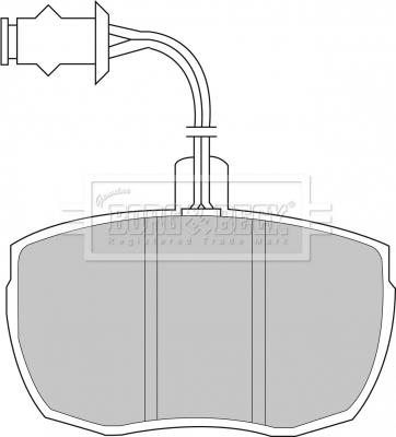 Borg & Beck BBP1481 - Bremžu uzliku kompl., Disku bremzes autospares.lv