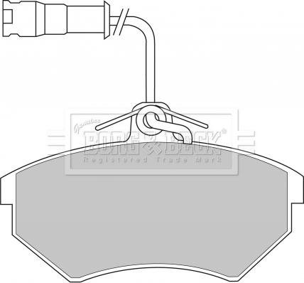 Borg & Beck BBP1439 - Тормозные колодки, дисковые, комплект www.autospares.lv