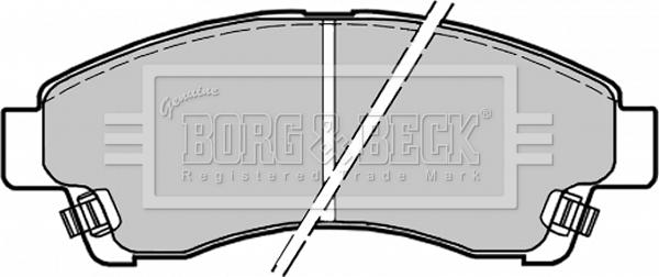 Borg & Beck BBP1435 - Bremžu uzliku kompl., Disku bremzes www.autospares.lv