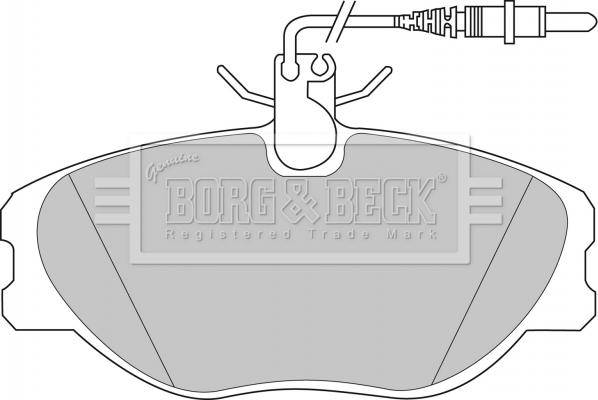 Borg & Beck BBP1438 - Brake Pad Set, disc brake www.autospares.lv