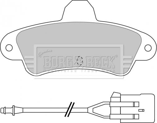 Borg & Beck BBP1437 - Bremžu uzliku kompl., Disku bremzes www.autospares.lv