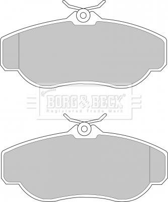 Borg & Beck BBP1429 - Brake Pad Set, disc brake www.autospares.lv