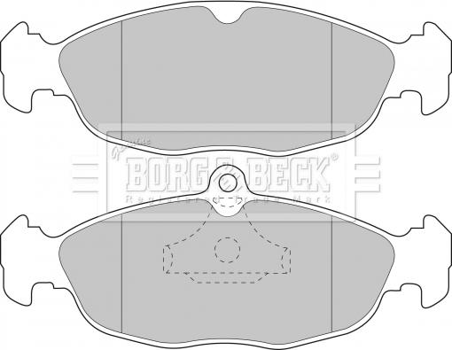 Borg & Beck BBP1424 - Тормозные колодки, дисковые, комплект www.autospares.lv