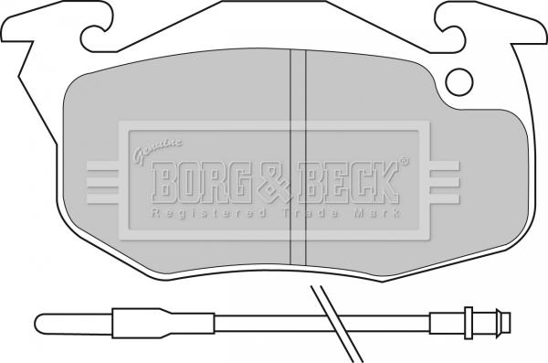 Borg & Beck BBP1425 - Bremžu uzliku kompl., Disku bremzes autospares.lv