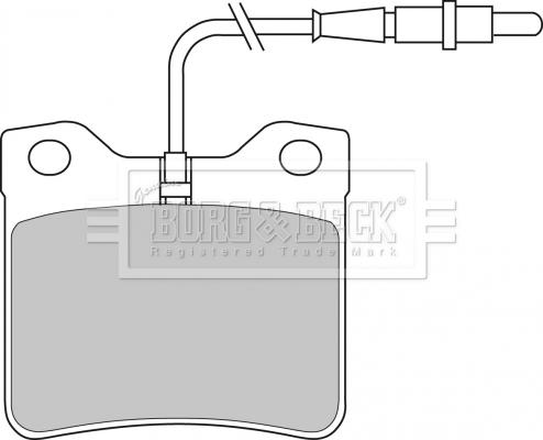 Borg & Beck BBP1421 - Bremžu uzliku kompl., Disku bremzes www.autospares.lv