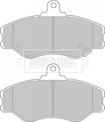 Borg & Beck BBP1428 - Bremžu uzliku kompl., Disku bremzes www.autospares.lv