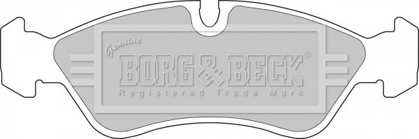 Borg & Beck BBP1423 - Тормозные колодки, дисковые, комплект www.autospares.lv