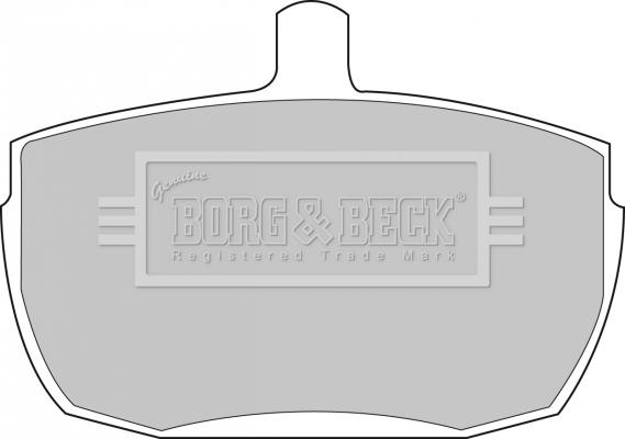 Borg & Beck BBP1422 - Bremžu uzliku kompl., Disku bremzes autospares.lv