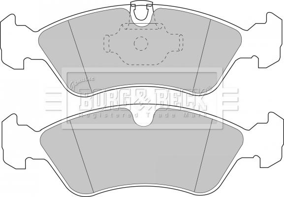 Borg & Beck BBP1474 - Bremžu uzliku kompl., Disku bremzes autospares.lv