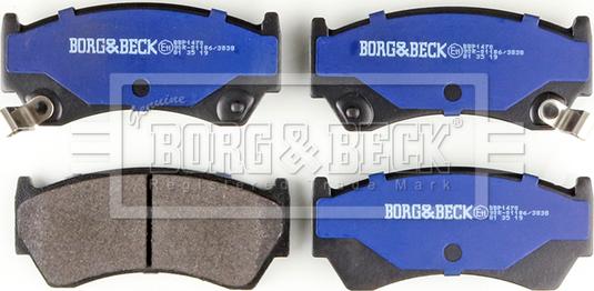 Borg & Beck BBP1470 - Тормозные колодки, дисковые, комплект www.autospares.lv