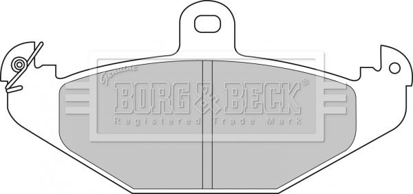 Borg & Beck BBP1478 - Bremžu uzliku kompl., Disku bremzes autospares.lv