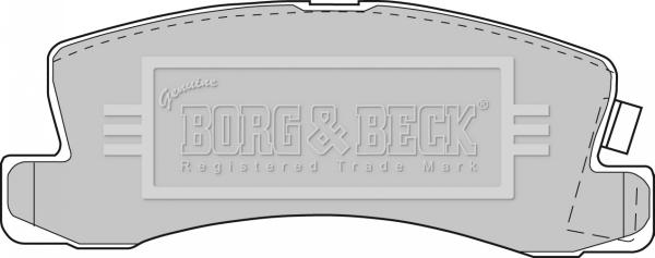 Borg & Beck BBP1477 - Тормозные колодки, дисковые, комплект www.autospares.lv